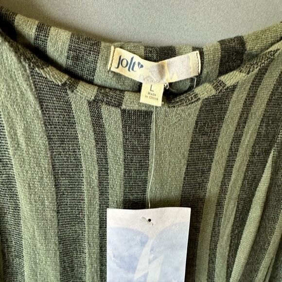 Jolt Green Striped Jumpsuit - Picture 7 of 9